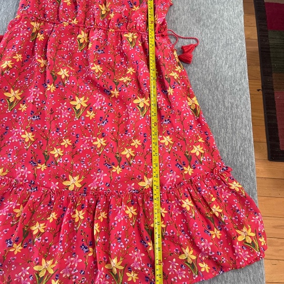 GAP orange Ruffled Midi Sundress size M - Picture 7 of 7